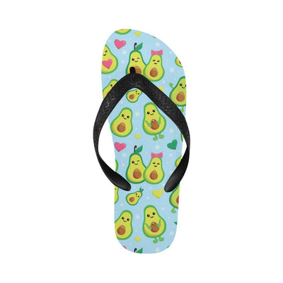 Avocado Pattern Print Design AC09 Flip Flops-JorJune