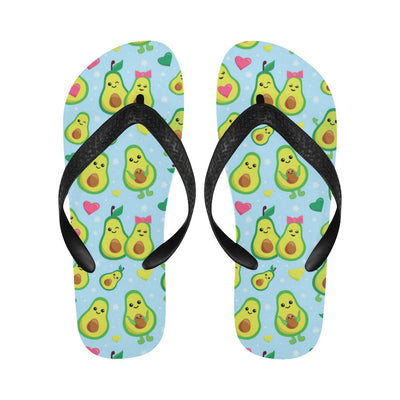 Avocado Pattern Print Design AC09 Flip Flops-JorJune