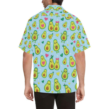 Avocado Pattern Print Design AC09 Men Hawaiian Shirt-JorJune