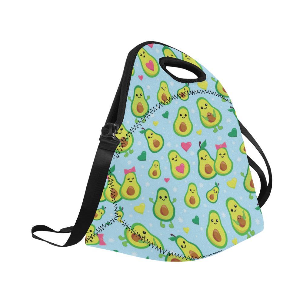 Avocado Pattern Print Design AC09 Neoprene Lunch Bag-JorJune