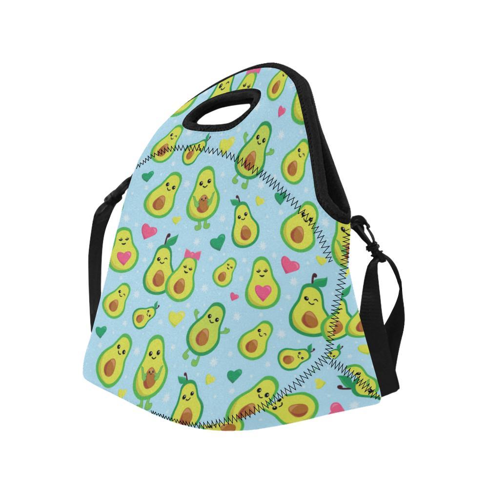 Avocado Pattern Print Design AC09 Neoprene Lunch Bag-JorJune