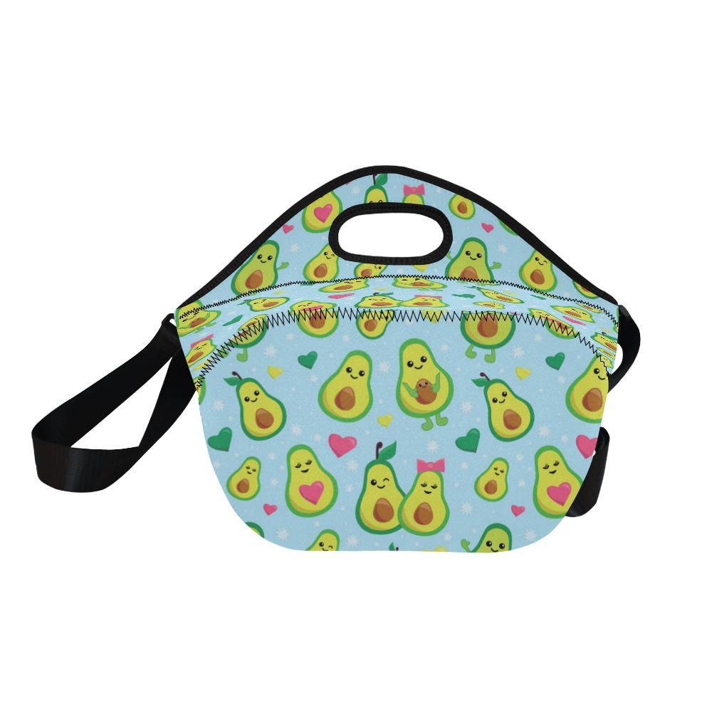 Avocado Pattern Print Design AC09 Neoprene Lunch Bag-JorJune