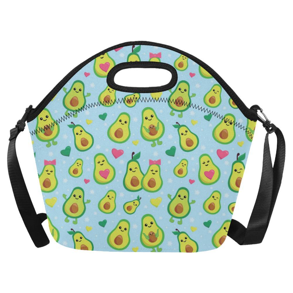 Avocado Pattern Print Design AC09 Neoprene Lunch Bag-JorJune
