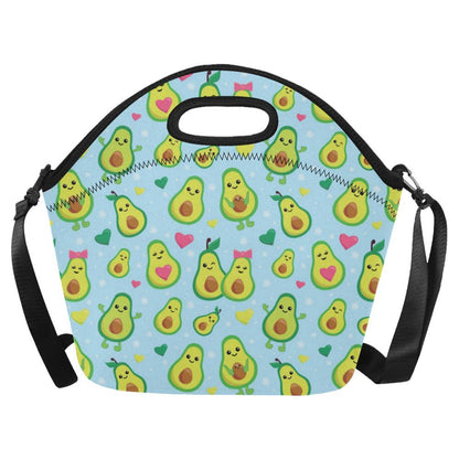 Avocado Pattern Print Design AC09 Neoprene Lunch Bag-JorJune