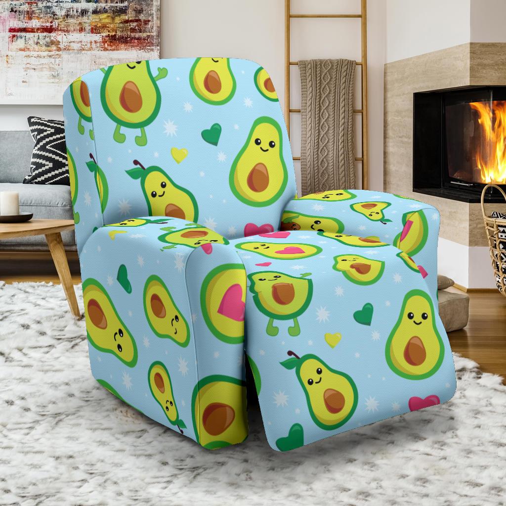 Avocado Pattern Print Design AC09 Recliner Slipcover-JORJUNE.COM