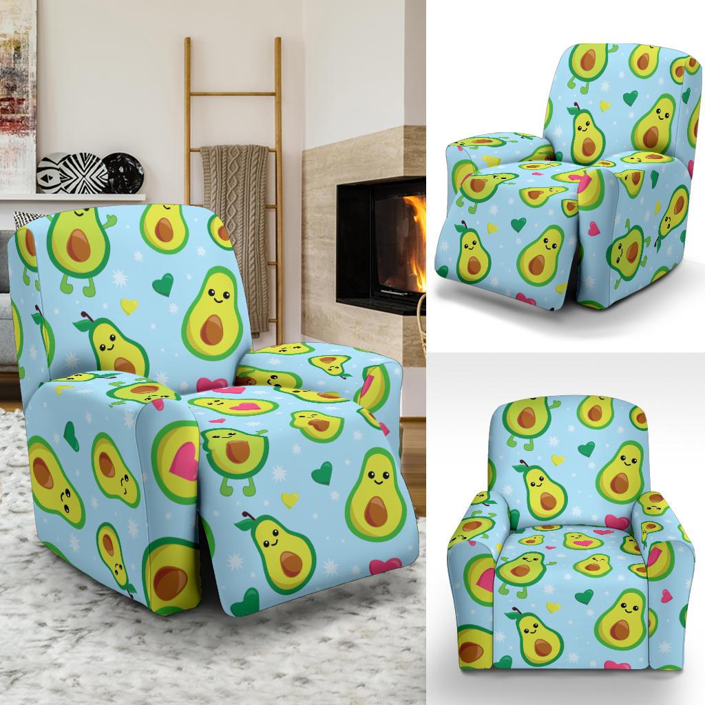 Avocado Pattern Print Design AC09 Recliner Slipcover-JORJUNE.COM