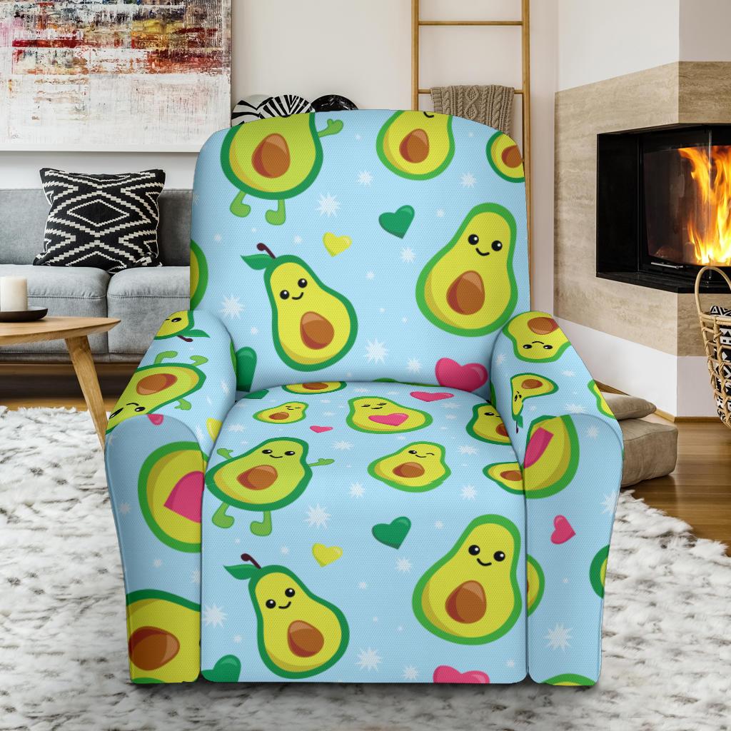 Avocado Pattern Print Design AC09 Recliner Slipcover-JORJUNE.COM
