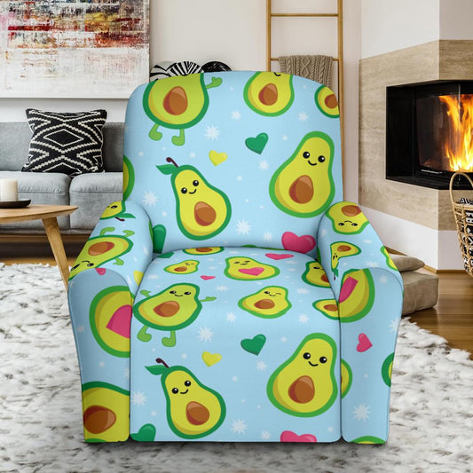 Avocado Pattern Print Design AC09 Recliner Slipcover-JORJUNE.COM