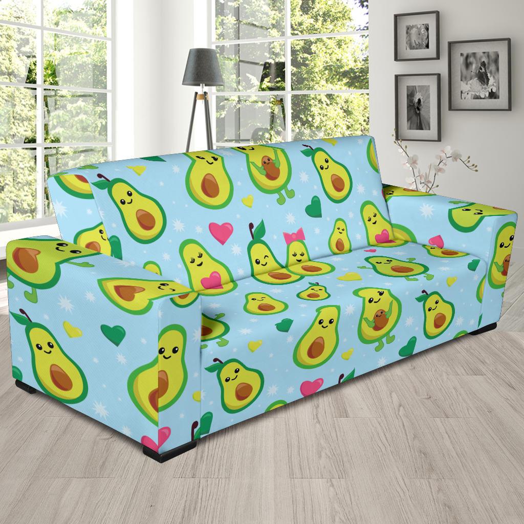Avocado Pattern Print Design AC09 Sofa Slipcover-JORJUNE.COM