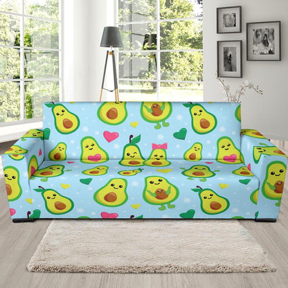Avocado Pattern Print Design AC09 Sofa Slipcover-JORJUNE.COM