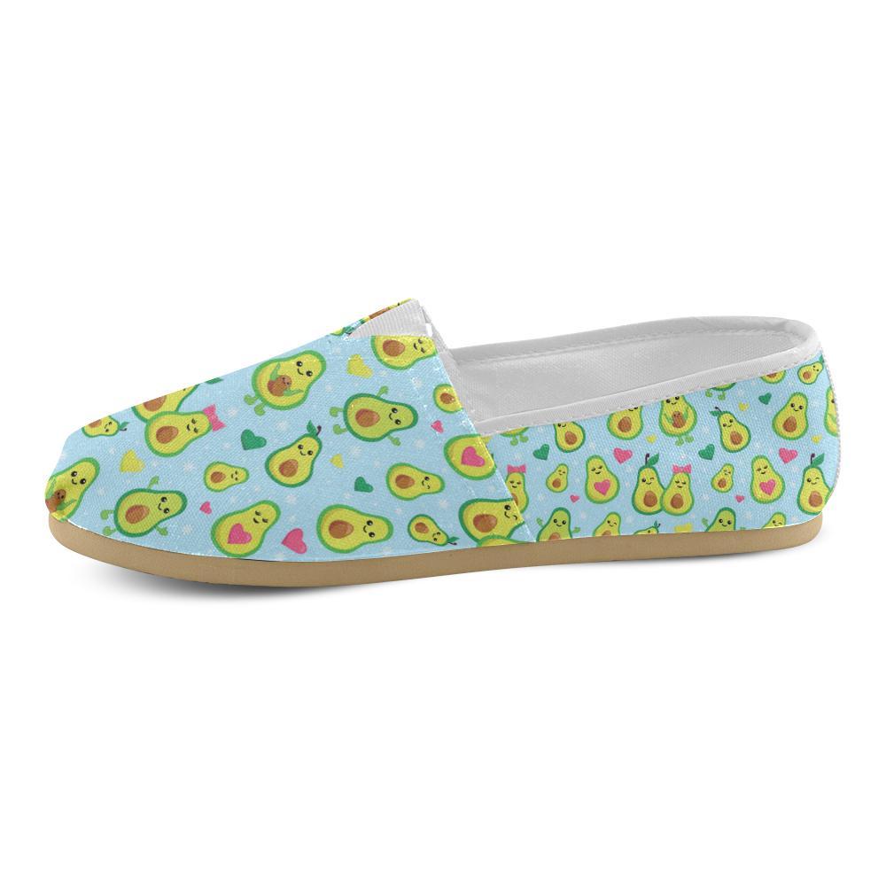 Avocado Pattern Print Design AC09 Women Casual Shoes-JorJune.com