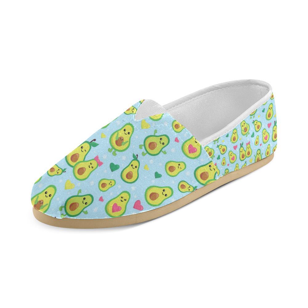 Avocado Pattern Print Design AC09 Women Casual Shoes-JorJune.com