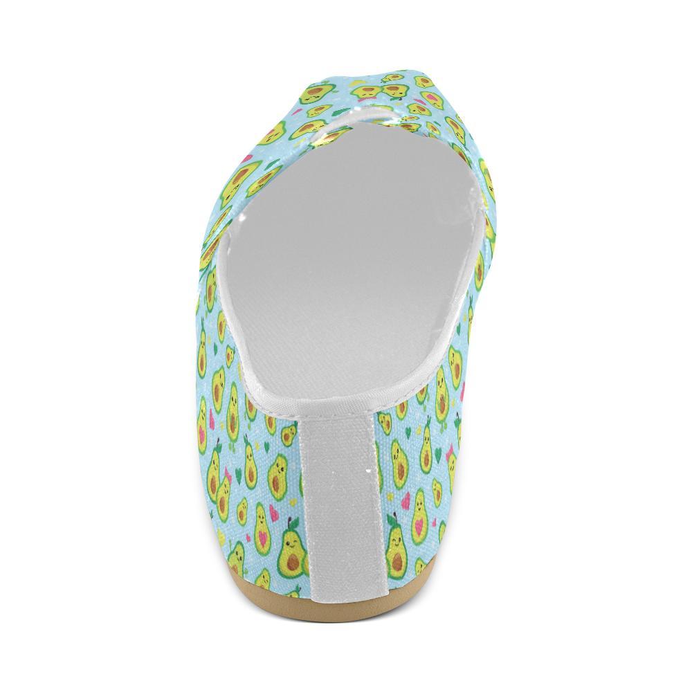 Avocado Pattern Print Design AC09 Women Casual Shoes-JorJune.com