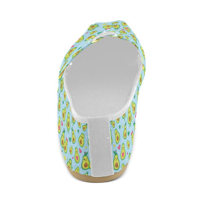 Avocado Pattern Print Design AC09 Women Casual Shoes-JorJune.com