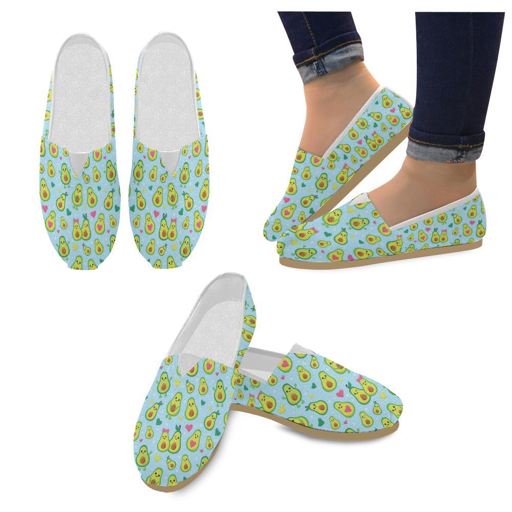 Avocado Pattern Print Design AC09 Women Casual Shoes-JorJune.com
