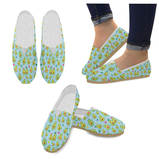 Avocado Pattern Print Design AC09 Women Casual Shoes-JorJune.com