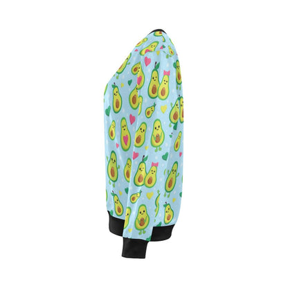 Avocado Pattern Print Design AC09 Women Long Sleeve Sweatshirt-JorJune