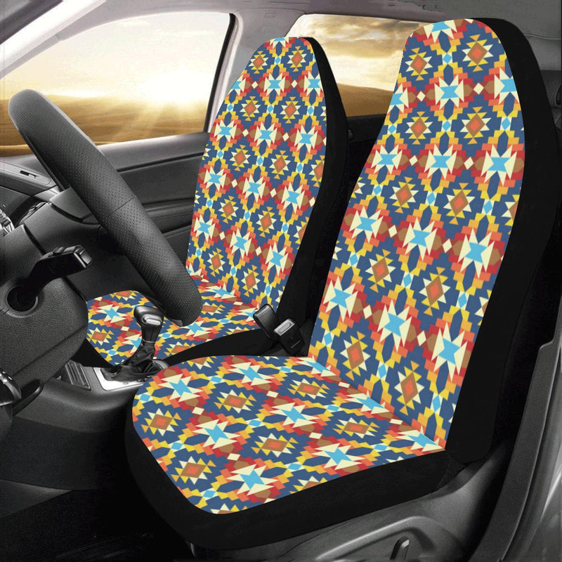 Aztec Pattern Print Design 01 Car Seat Covers (Set of 2)-JORJUNE.COM