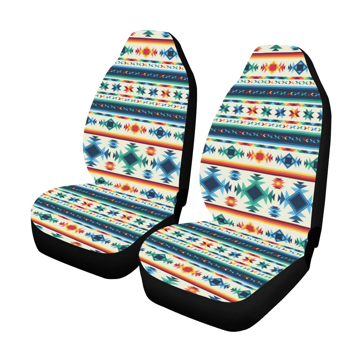Aztec Pattern Print Design 02 Car Seat Covers (Set of 2)-JORJUNE.COM