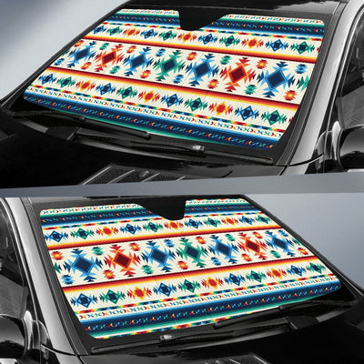 Aztec Pattern Print Design 02 Car Sun Shade-JORJUNE.COM