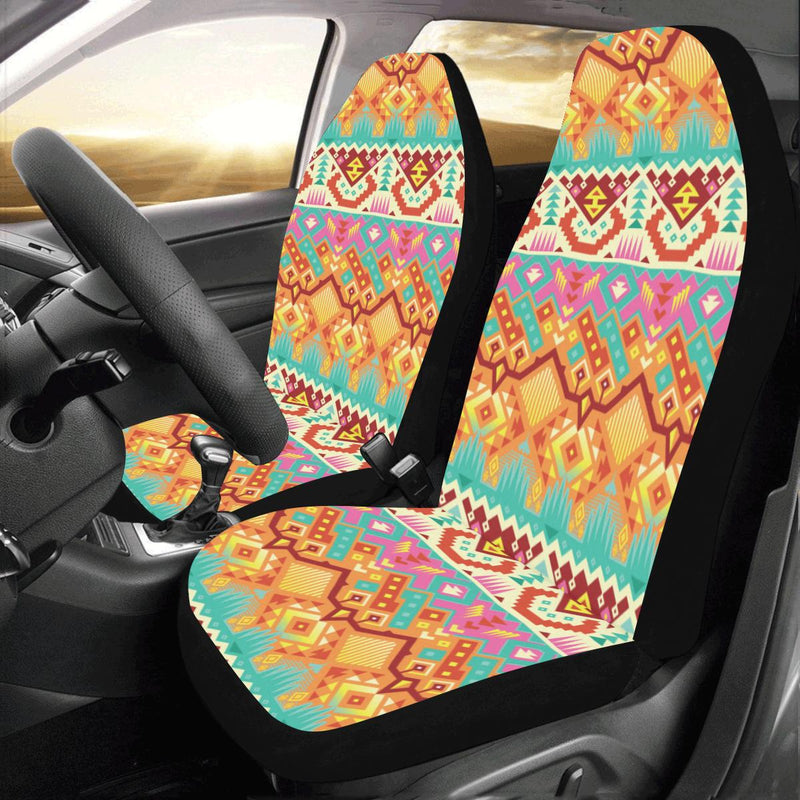 Aztec Pattern Print Design 03 Car Seat Covers (Set of 2)-JORJUNE.COM