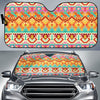 Aztec Pattern Print Design 03 Car Sun Shade-JORJUNE.COM