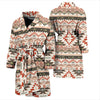 Aztec Pattern Print Design 05 Men Bathrobe-JORJUNE.COM