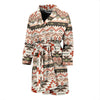 Aztec Pattern Print Design 05 Men Bathrobe-JORJUNE.COM