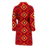 Aztec Pattern Print Design 06 Men Bathrobe-JORJUNE.COM