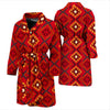 Aztec Pattern Print Design 06 Men Bathrobe-JORJUNE.COM