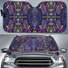 Aztec Pattern Print Design 07 Car Sun Shade-JORJUNE.COM