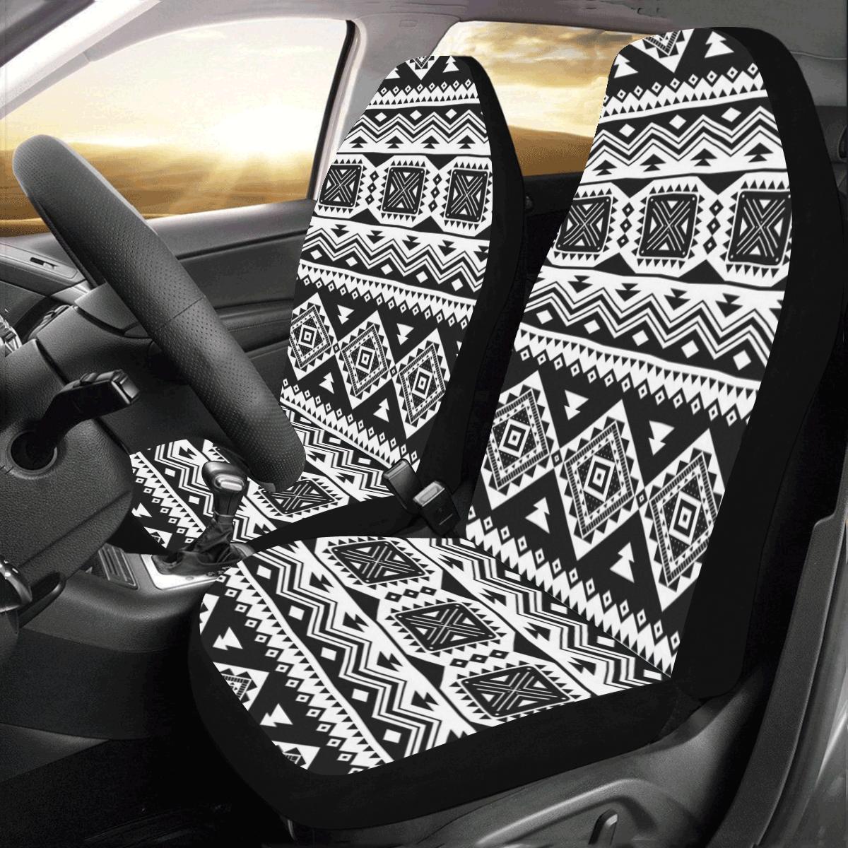 Aztec Pattern Print Design 08 Car Seat Covers (Set of 2)-JORJUNE.COM