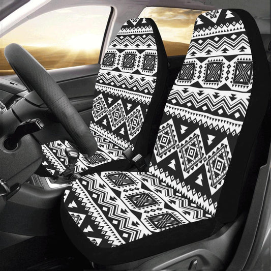 Aztec Pattern Print Design 08 Car Seat Covers (Set of 2)-JORJUNE.COM