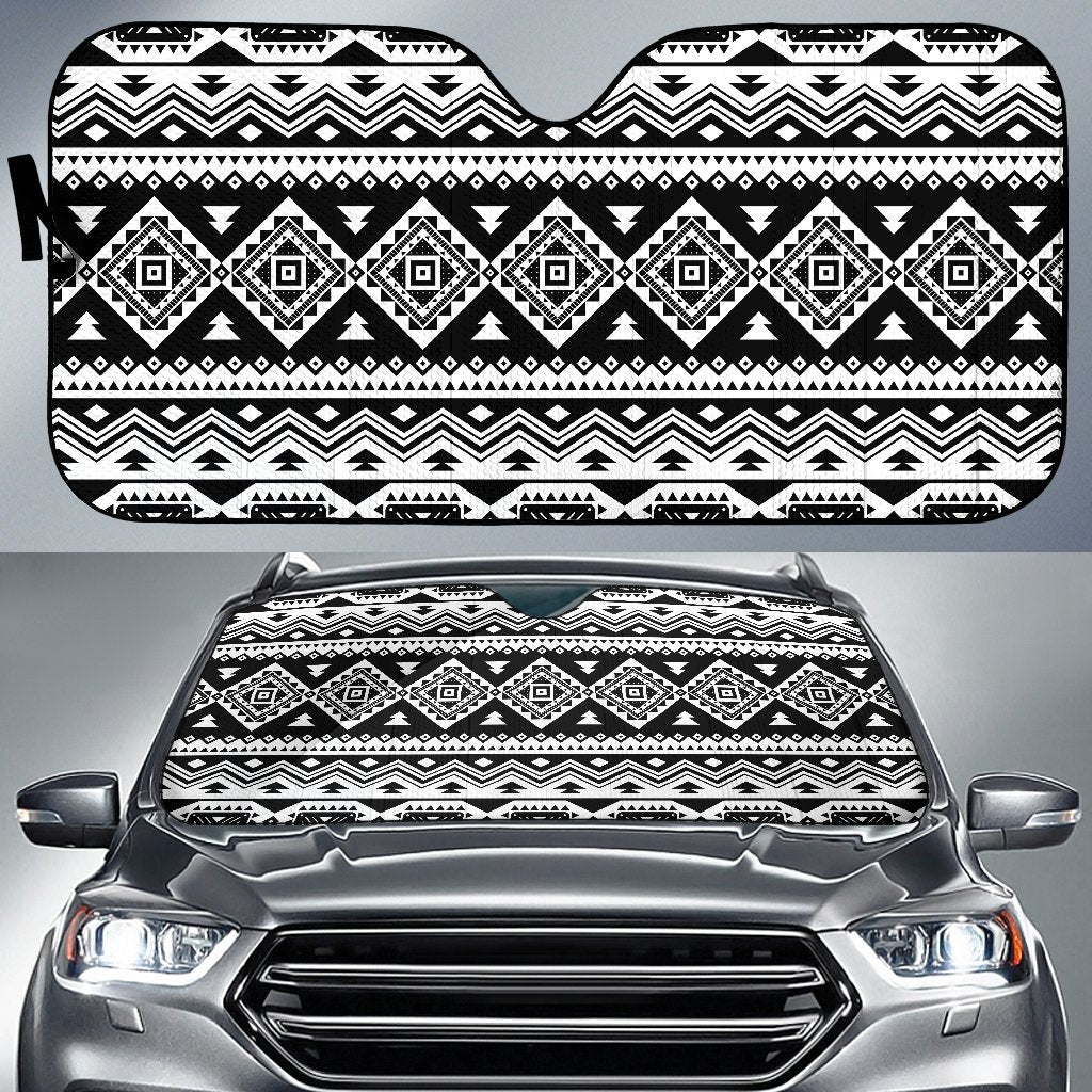 Aztec Pattern Print Design 08 Car Sun Shade-JORJUNE.COM