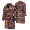 Aztec Pattern Print Design 09 Men Bathrobe-JORJUNE.COM