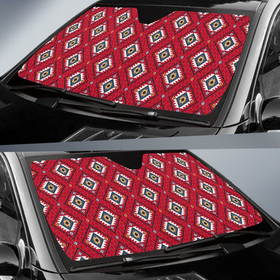 Aztec Pattern Print Design 10 Car Sun Shade-JORJUNE.COM