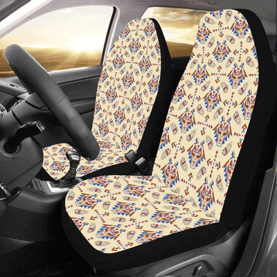 Aztec Wolf Pattern Print Design 03 Car Seat Covers (Set of 2)-JORJUNE.COM