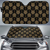 Aztec Wolf Pattern Print Design 04 Car Sun Shade-JORJUNE.COM