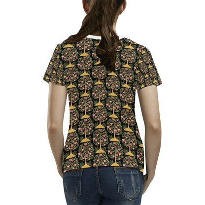 Tree Of Life Print Design LKS303 Women's  T-shirt