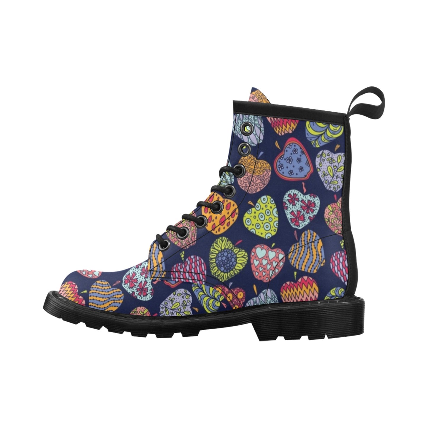 Apple Pattern Print Design AP05 Women's Boots