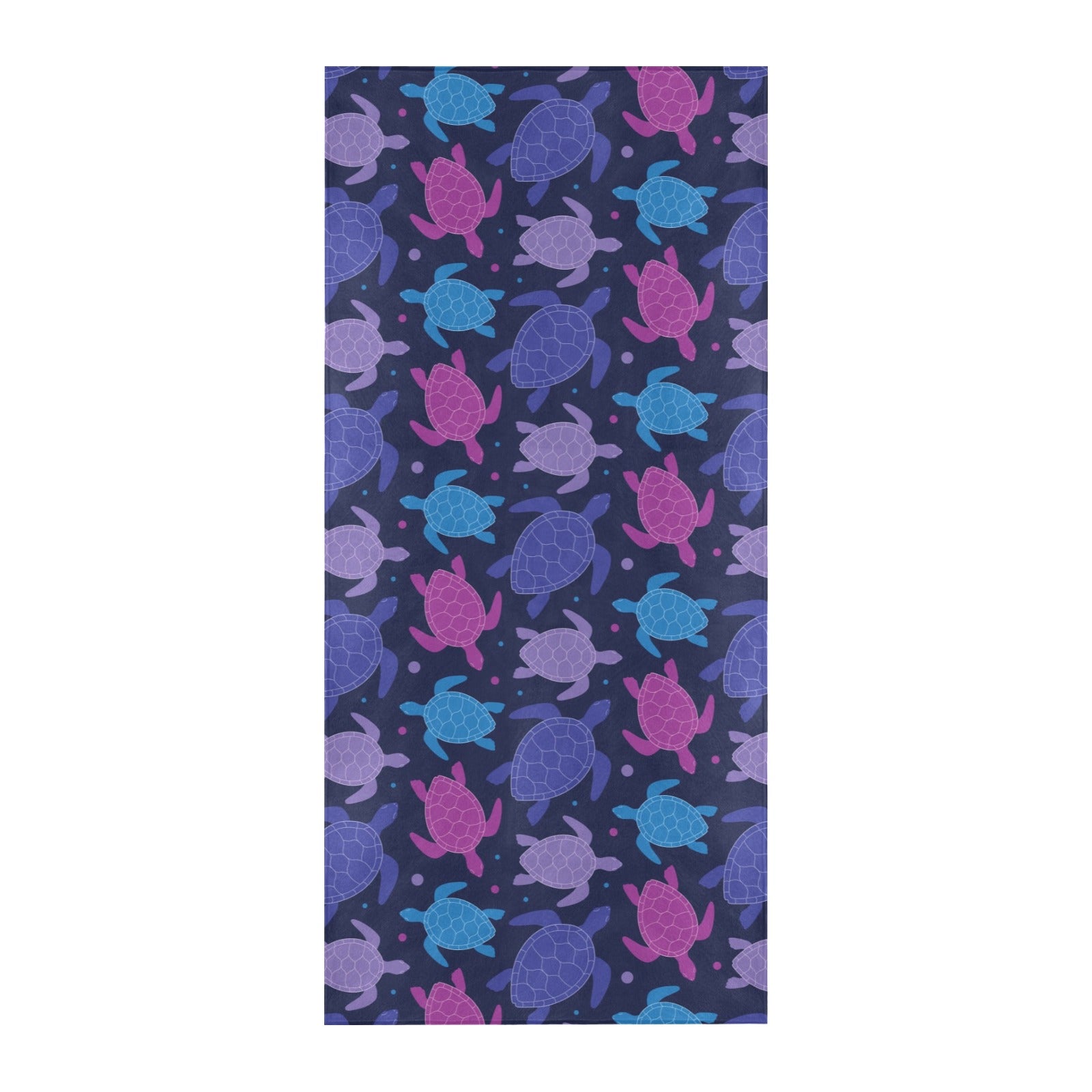 Sea Turtle Print Design LKS309 Beach Towel 32" x 71"