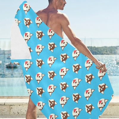 Siberian Huskies Print Design LKS306 Beach Towel 32" x 71"