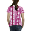 Tie Dye Dark Pink Print Design LKS303 Women's  T-shirt