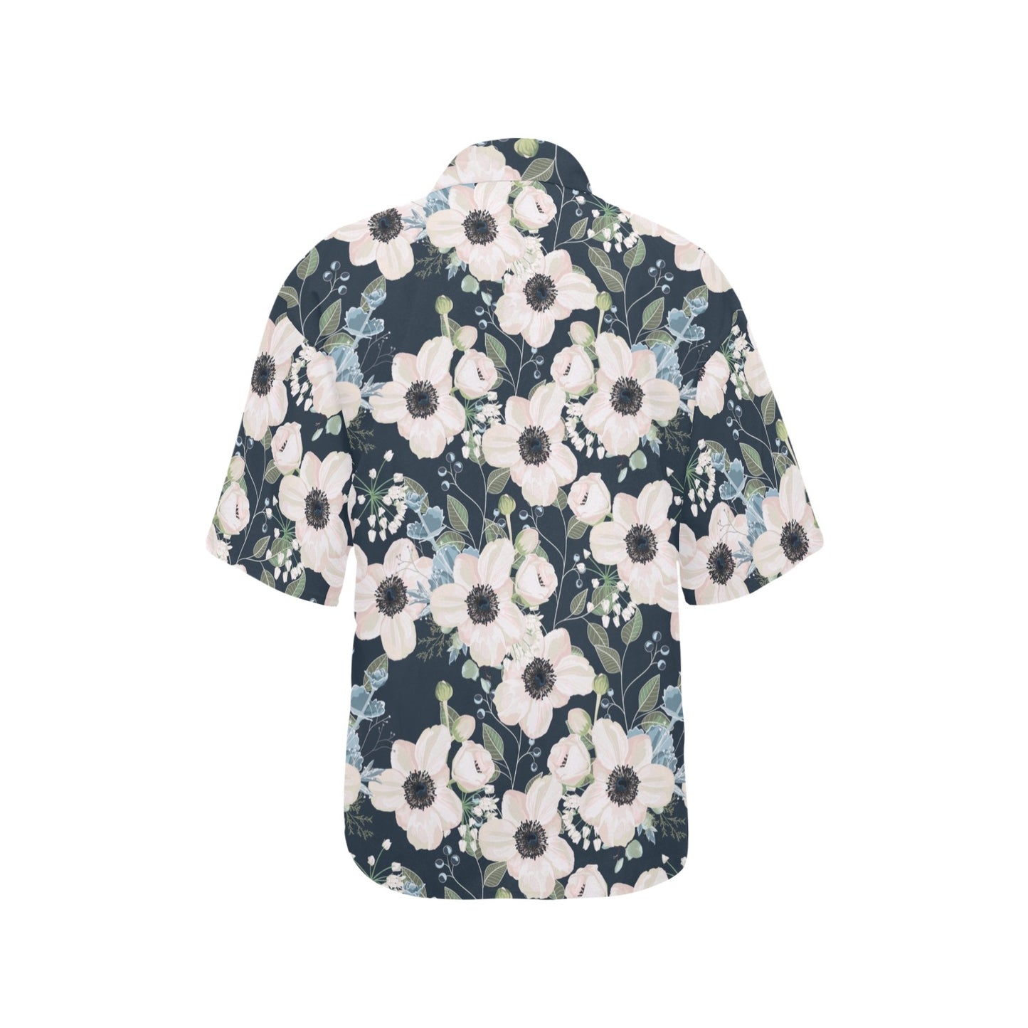 Anemone Pattern Print Design AM02 Women's Hawaiian Shirt