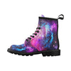 Galaxy Night Purple Space Print Women's Boots