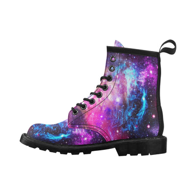 Galaxy Night Purple Space Print Women's Boots