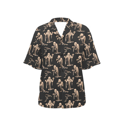 Mummy Print Design LKS302 Women's Hawaiian Shirt