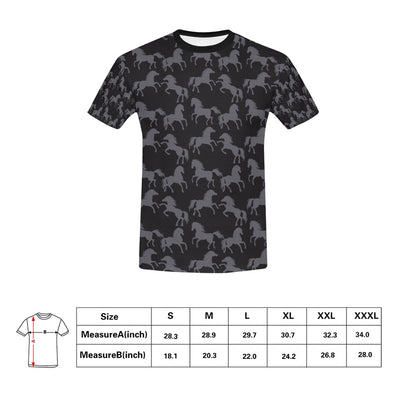 Horse Print Design LKS305 Men's All Over Print T-shirt