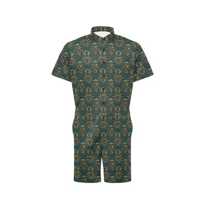 Sun Moon Print Design LKS307 Men's Romper