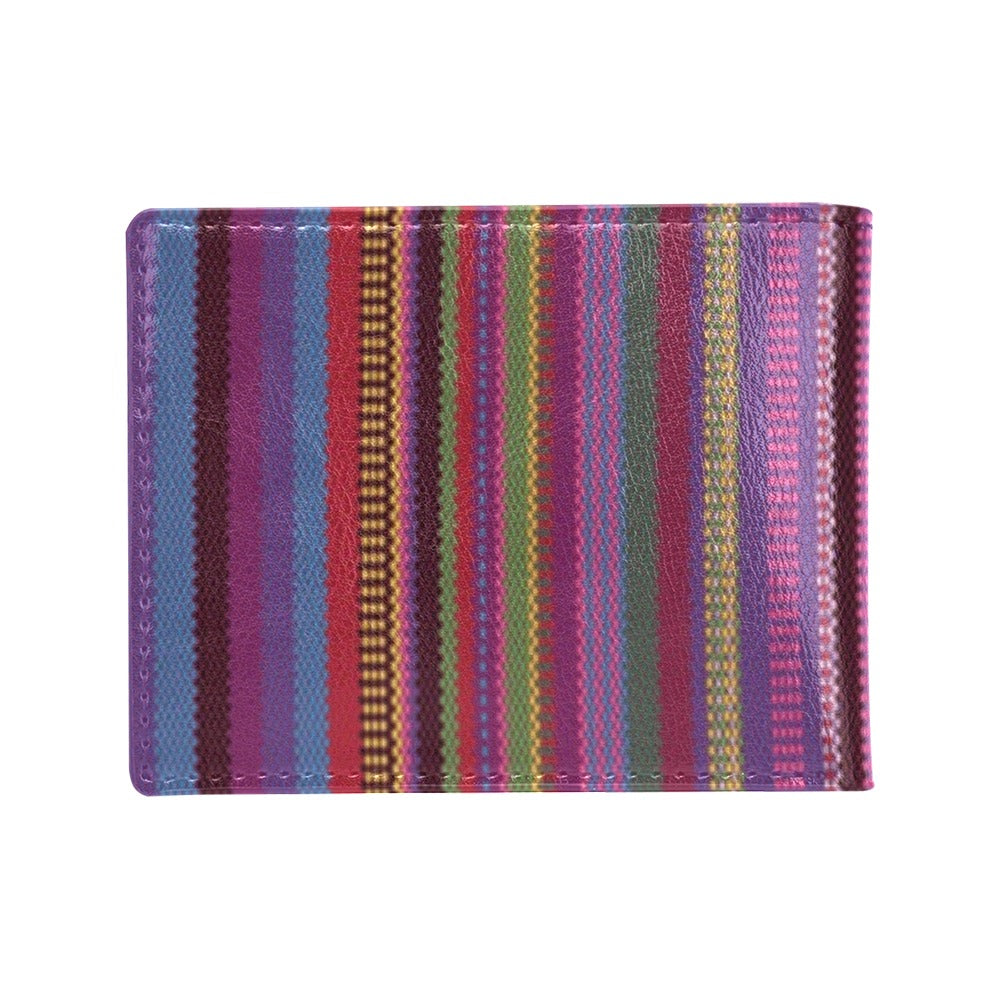 Serape Stripe Print Men's ID Card Wallet